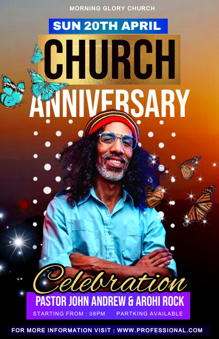 church anniversary Template | PosterMyWall