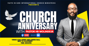 Black Church Anniversary Event Facebook-annonce Template