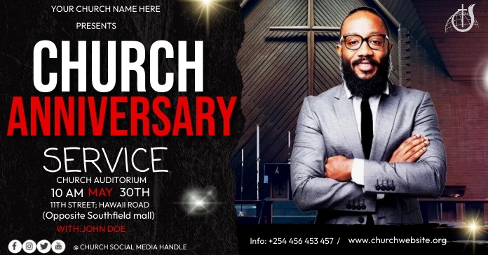 Church anniversary Template | PosterMyWall Church anniversary Template | PosterMyWall