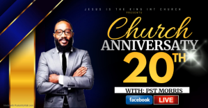 CHURCH ANNIVERSARY Immagine condivisa di Facebook template