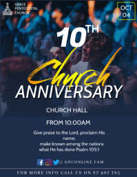 church anniversary Template | PosterMyWall