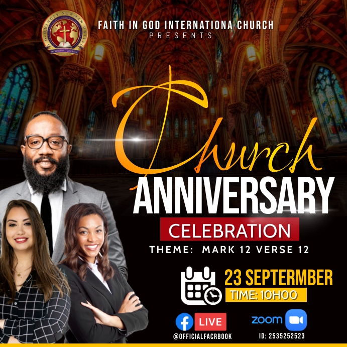 Copy Of Church Anniversary PosterMyWall Copy Of Church Anniversary PosterMyWall
