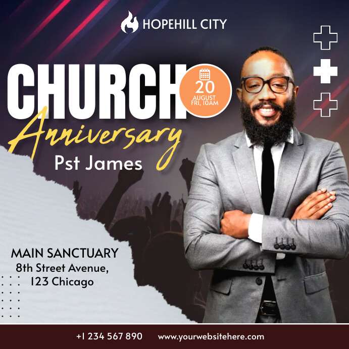 church anniversary Template | PosterMyWall