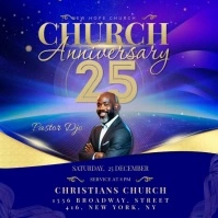 Church Anniversary Сообщение Instagram template