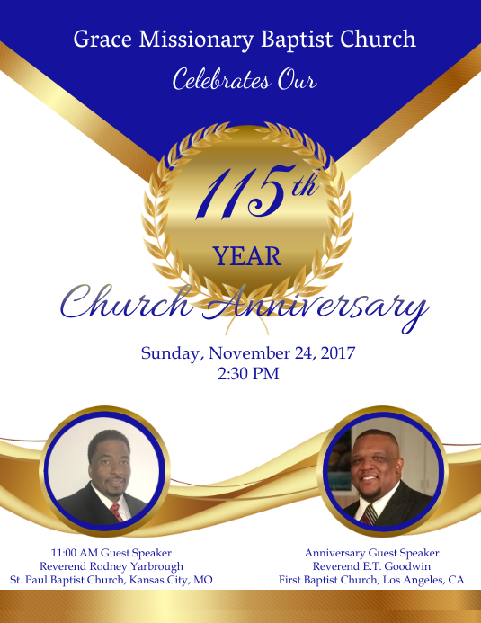Church Anniversary Design