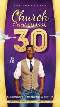 Church Anniversary Instagram Story template