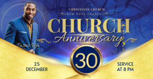 Church Anniversary ภาพที่แชร์บน Facebook template