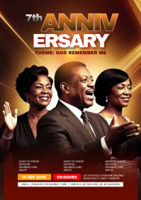 Church Anniversary A4 template