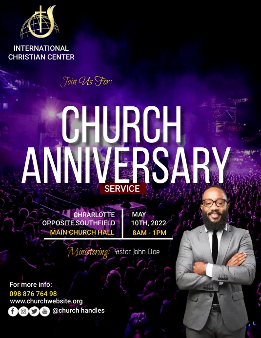 Copy of church anniversary | PosterMyWall