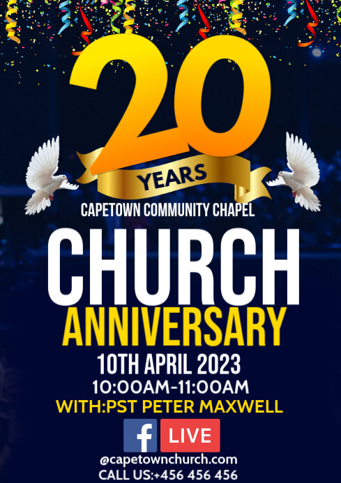church anniversary flyer template (1) A1