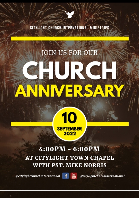 church anniversary flyer template | PosterMyWall