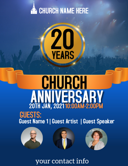 Church Anniversary Flyer Templates Church Anniversary Flyer Templates