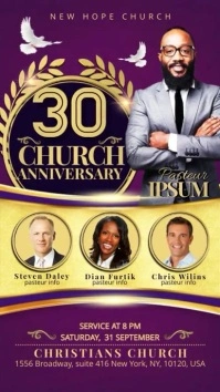 Church Anniversary Instagram template
