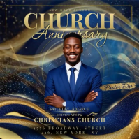 Church Anniversary Instagram Post template