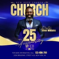 Church Anniversary Instagram Post Instagram-Beitrag template