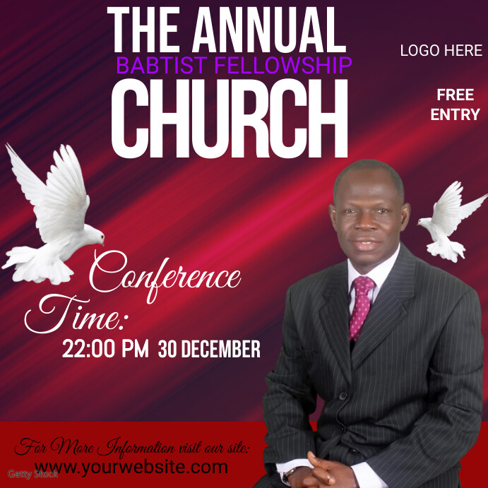 church anniversary service Template PosterMyWall