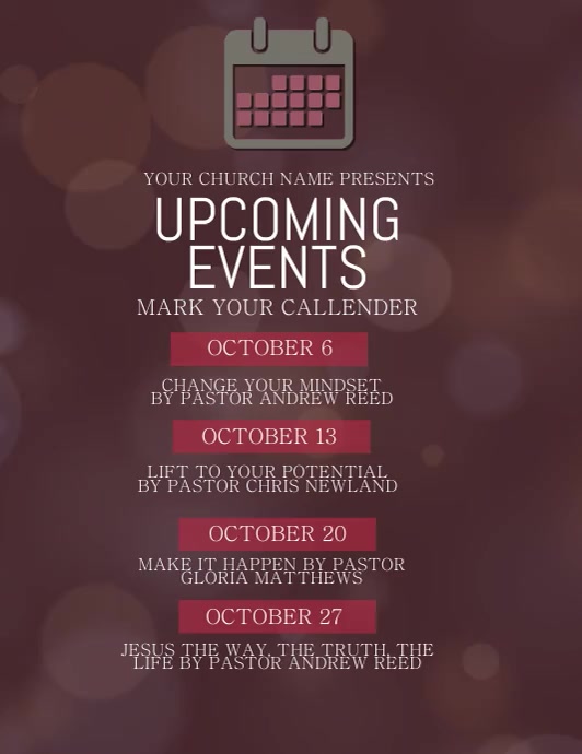 Church Announcement Template Church Announcement Template
