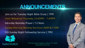 Sort Church Announcements Facebook Cover Video Template