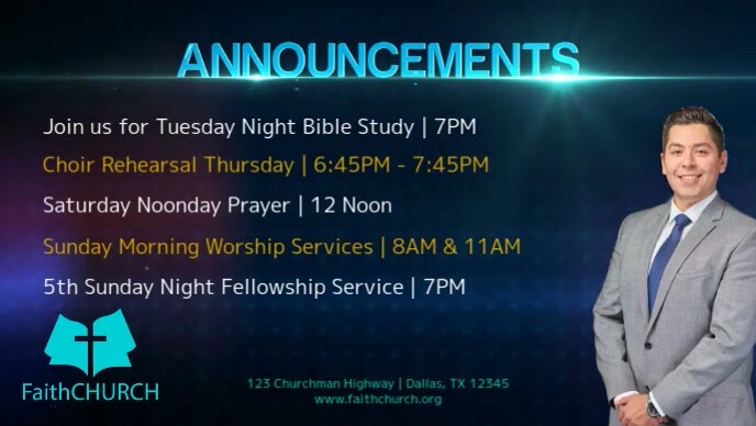 Church Announcements