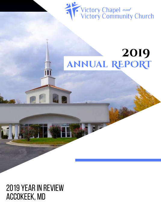 Church Annual Report Cover Page Løbeseddel (US Letter) template