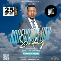 church ascension Sunday online template Pos Instagram
