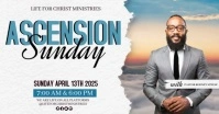 church ascension Sunday online template Gedeelde afbeelding op Facebook