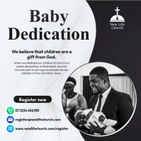 church baby dedication Instagram Post template
