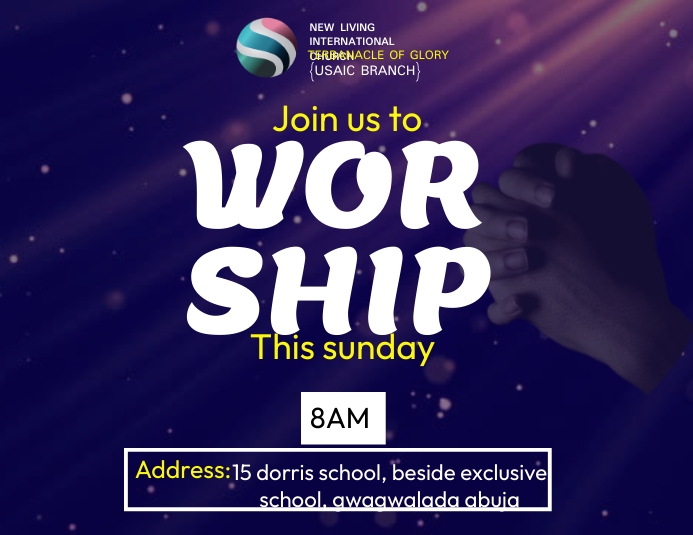 church banner church posters con Template PosterMyWall