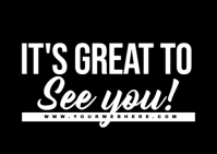 church banner Postcard template