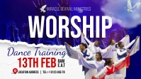 Church banner Digitalanzeige (16:9) template