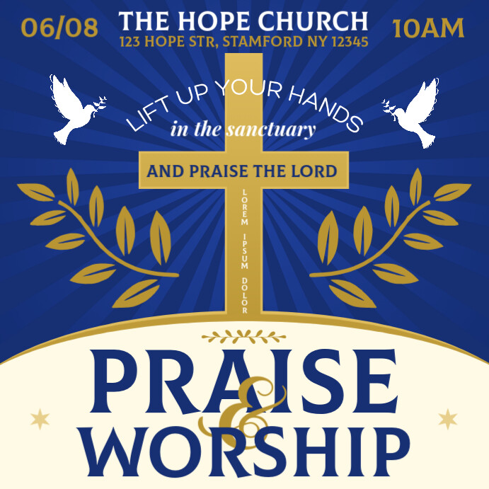 CHURCH BANNER Template PosterMyWall