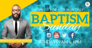 CHURCH BAPTISM SUNDAY EVENT TEMPLATE