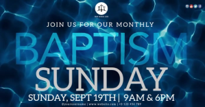 Purple Baptism Sunday Event Изображение, которым поделились на Facebook Template