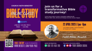 church bible study class session meeting Voorlegging (16:9) template