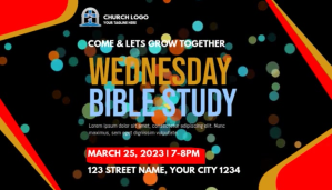 黑色 Church Bible Study Blog Header Template