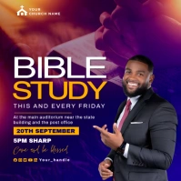 Church Bible Study Square (1:1) template