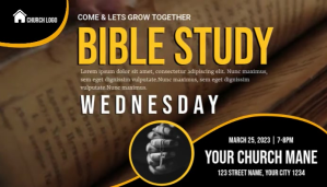 Church Bible Study Nagłowek bloga template