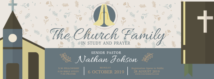 Church Header Church Bible Study Facebook Header Template | PosterMyWall