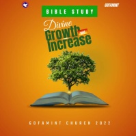 Church Bible study flyer Template Message Instagram