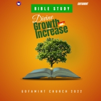 Church Bible study flyer Template Message Instagram