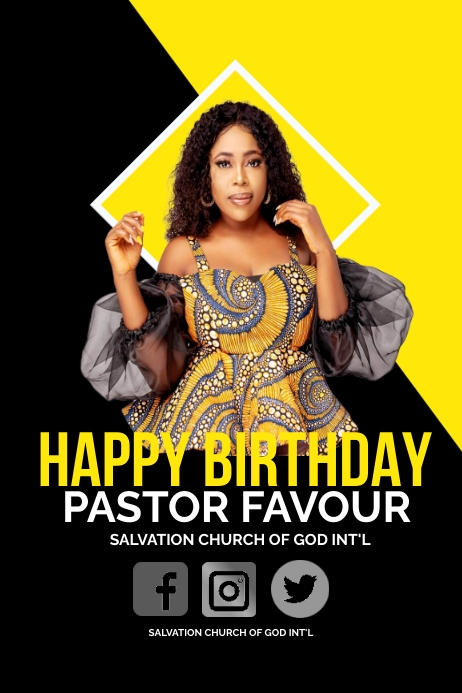 Church Birthday (6) Plakkaat template