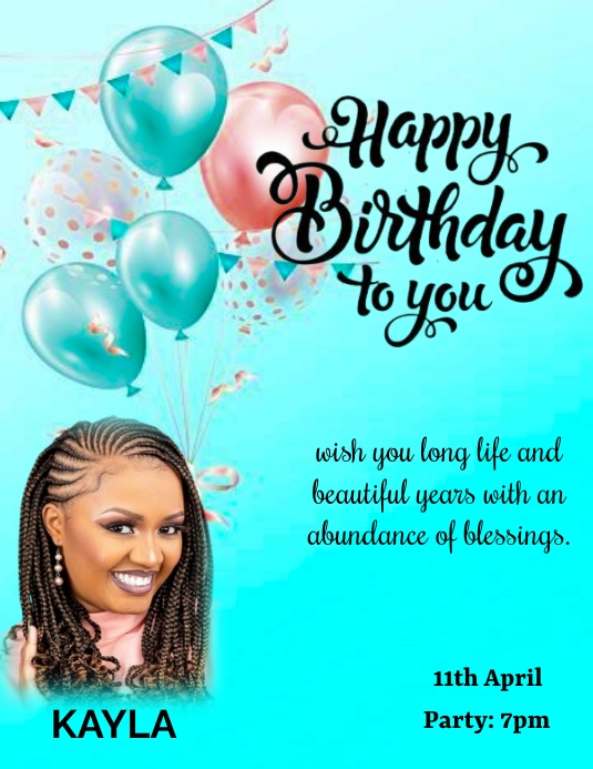 Church Birthday Template | PosterMyWall