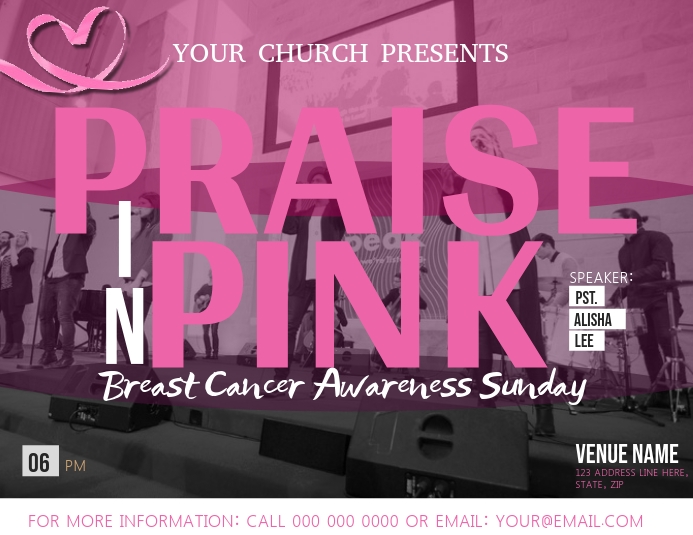 Copy Of Church Breast Cancer Awareness Flyer Template PosterMyWall copy-of-church-breast-cancer-awareness-flyer-template-postermywall