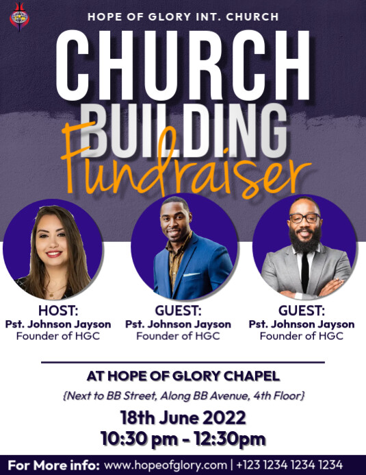 Copy of Church building Fundraiser PosterMyWall