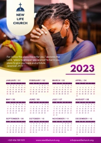 Church calendar 2023 A3 template
