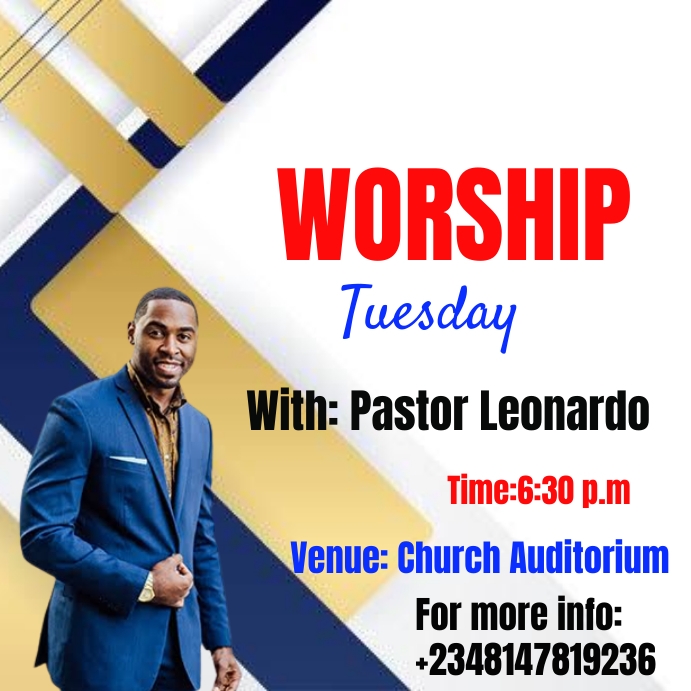 Church card Instagram Post template