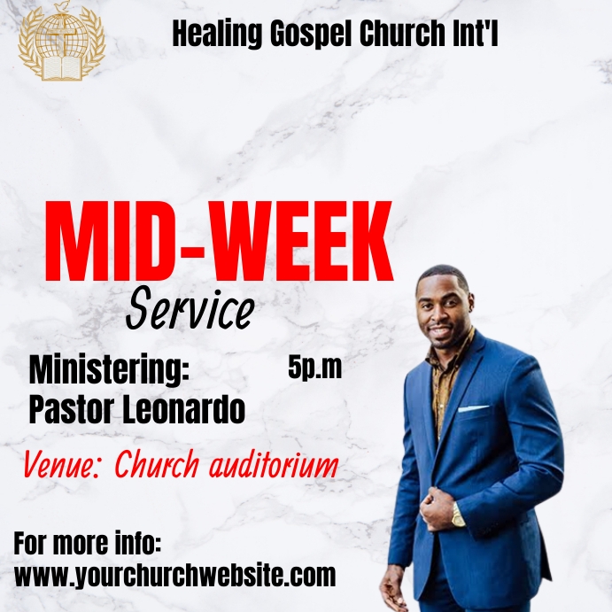 Church card Instagram Post template