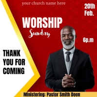 Church Card Sample Church card Template | PosterMyWall