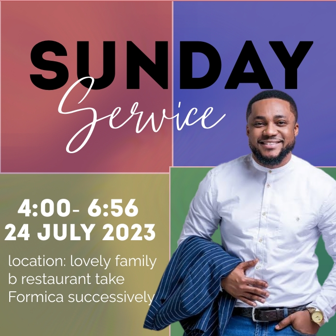 Church card Instagram Post template