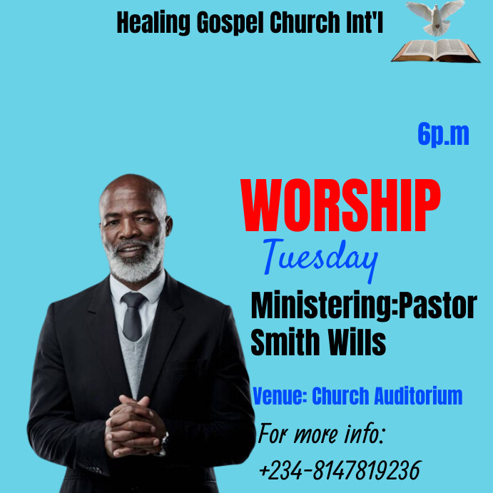 Church card Instagram Post template